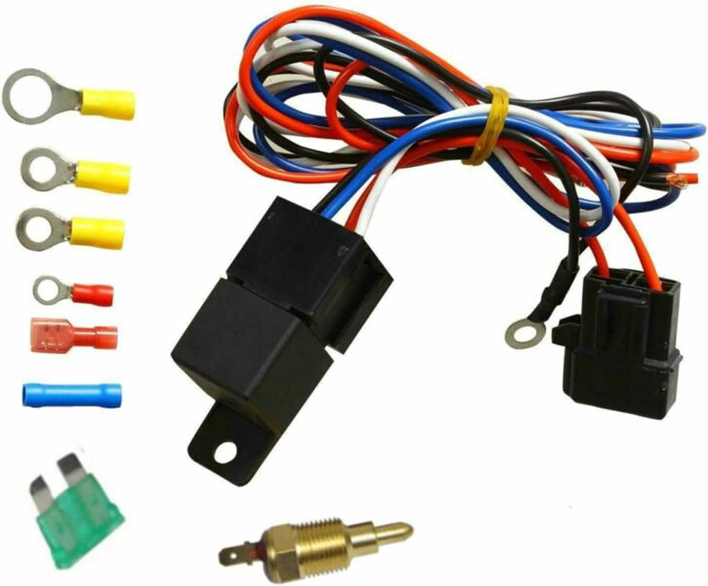 3 Rows Aluminum Radiator Fan Relay Switch for Chevy V8 B9922