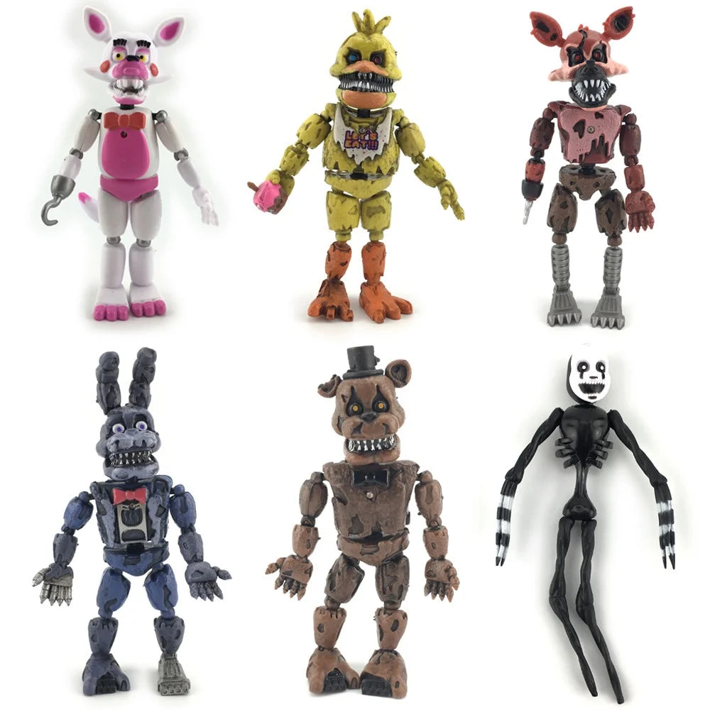 FNAF Funtime Freddy Foxy Sister Action Figures 17Pcs Set H91679