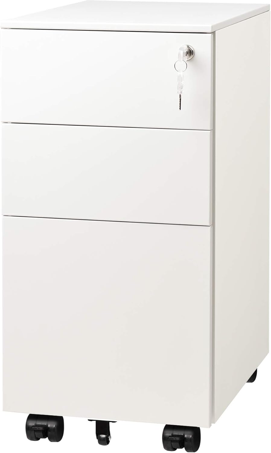 Black 3 Drawer Mobile File Cabinet G762408