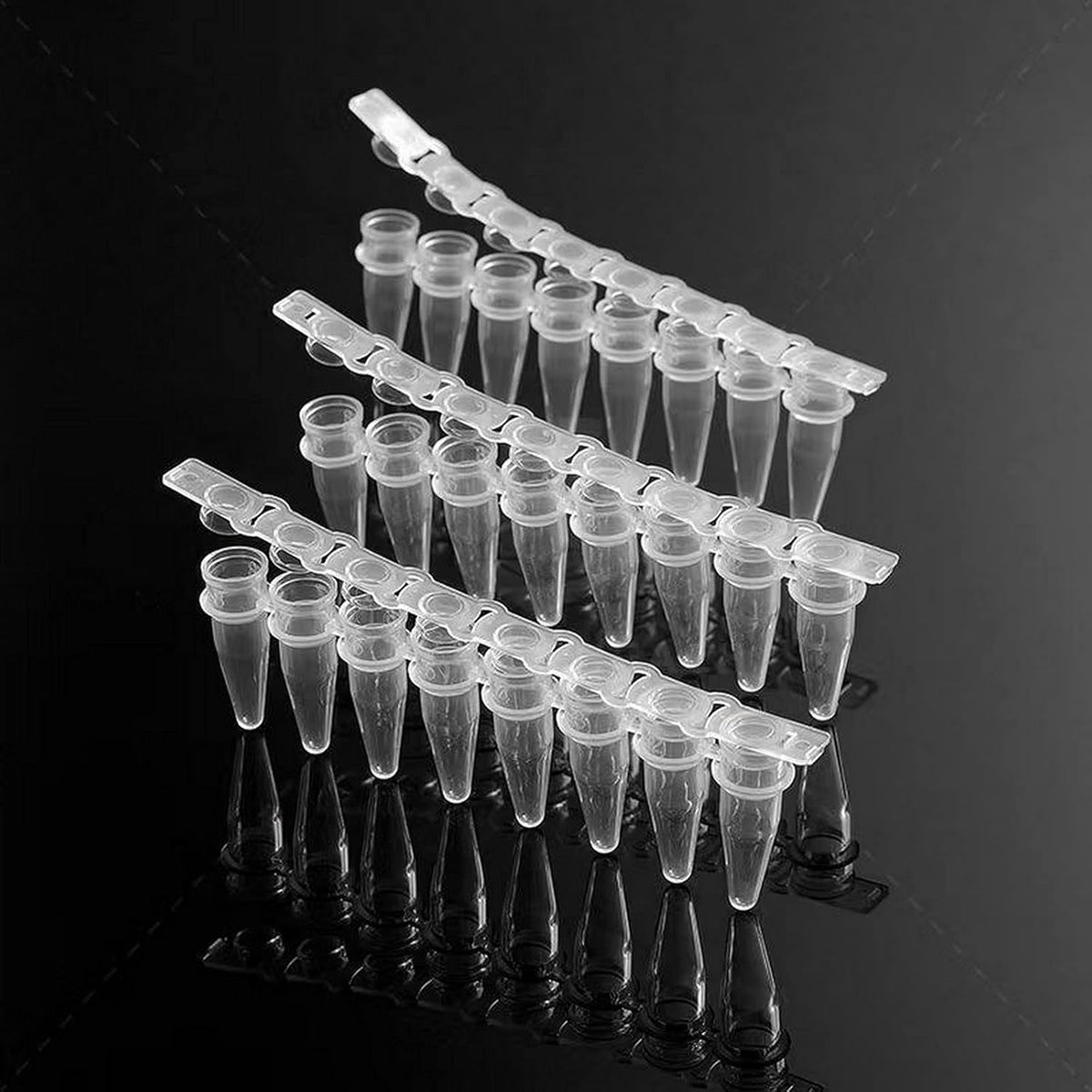 PCR 0.2ml Thin Wall Flat Cap Strip of 8 Tubes, Pack of 125 T82300