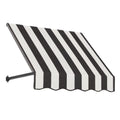Black/White Stripe Acrylic Fixed Awning L462