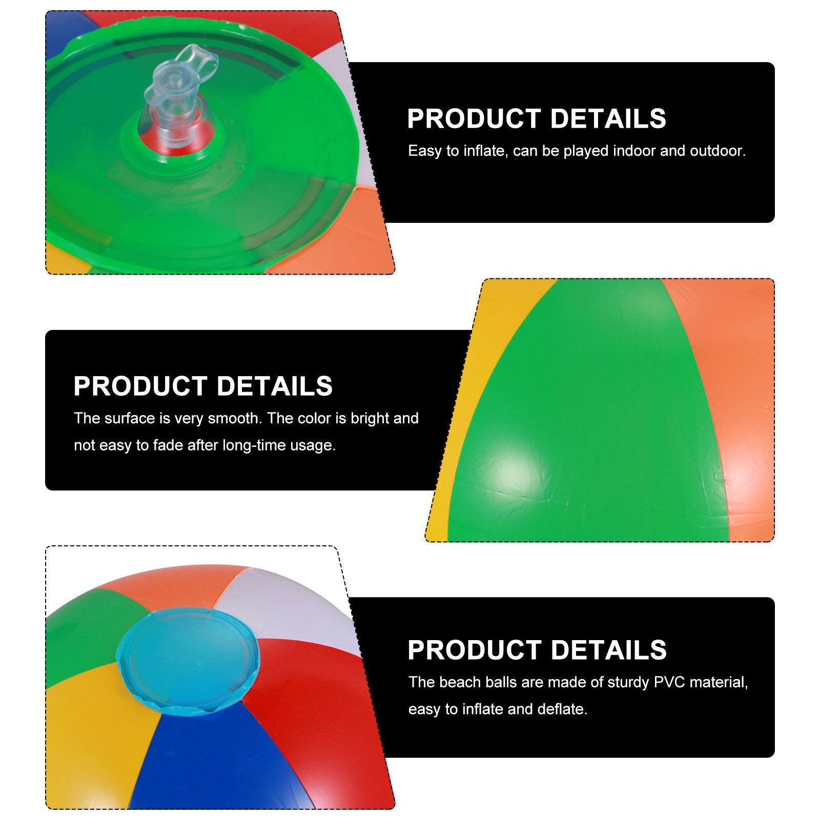 12 Pcs Inflatable Beach Balls Pool Toys R1936