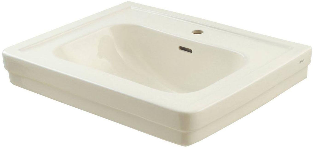 Sedona Beige Pedestal Lavatory Sink Only Single Hole B92569