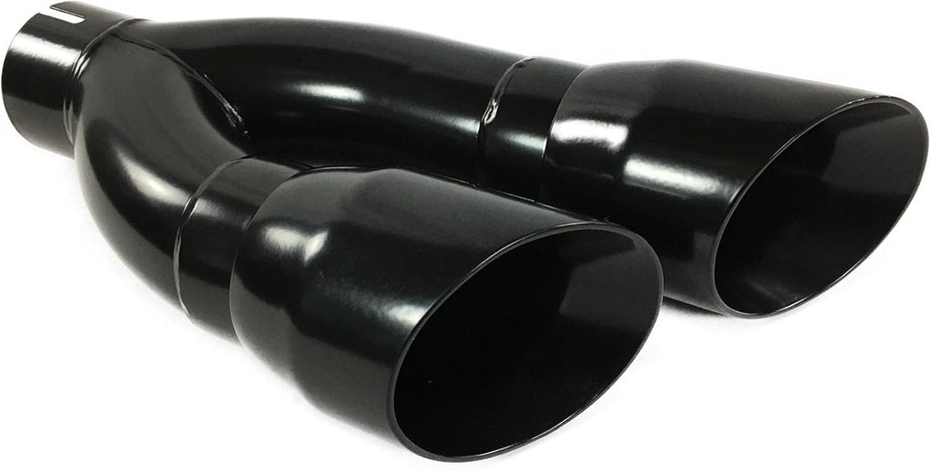 Black Stainless Dual Slant Angle Exhaust Tip G684