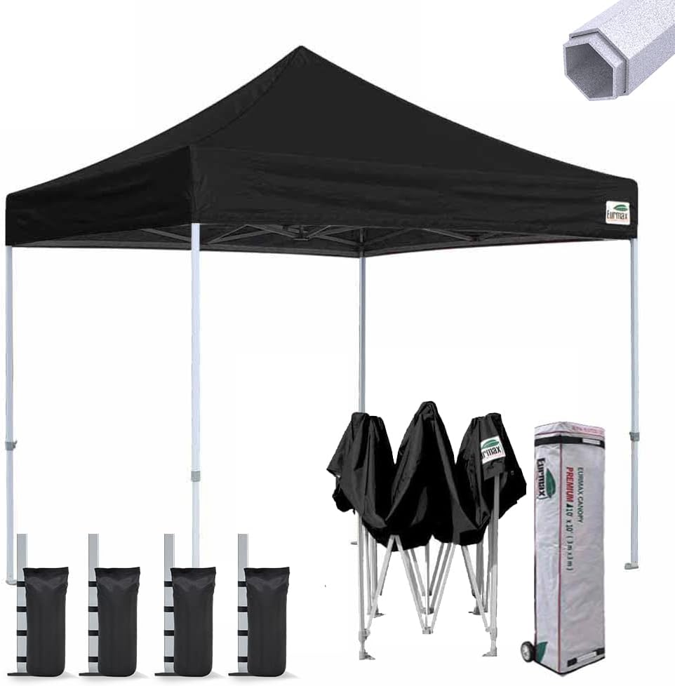 10'x10' Pop-up Canopy Tent with Heavy Duty Wheeled Carry Bag H25054