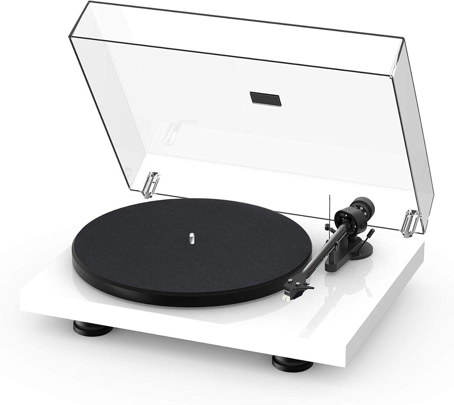 Satin Steel Blue Turntable with Carbon Fiber Tonearm H16320