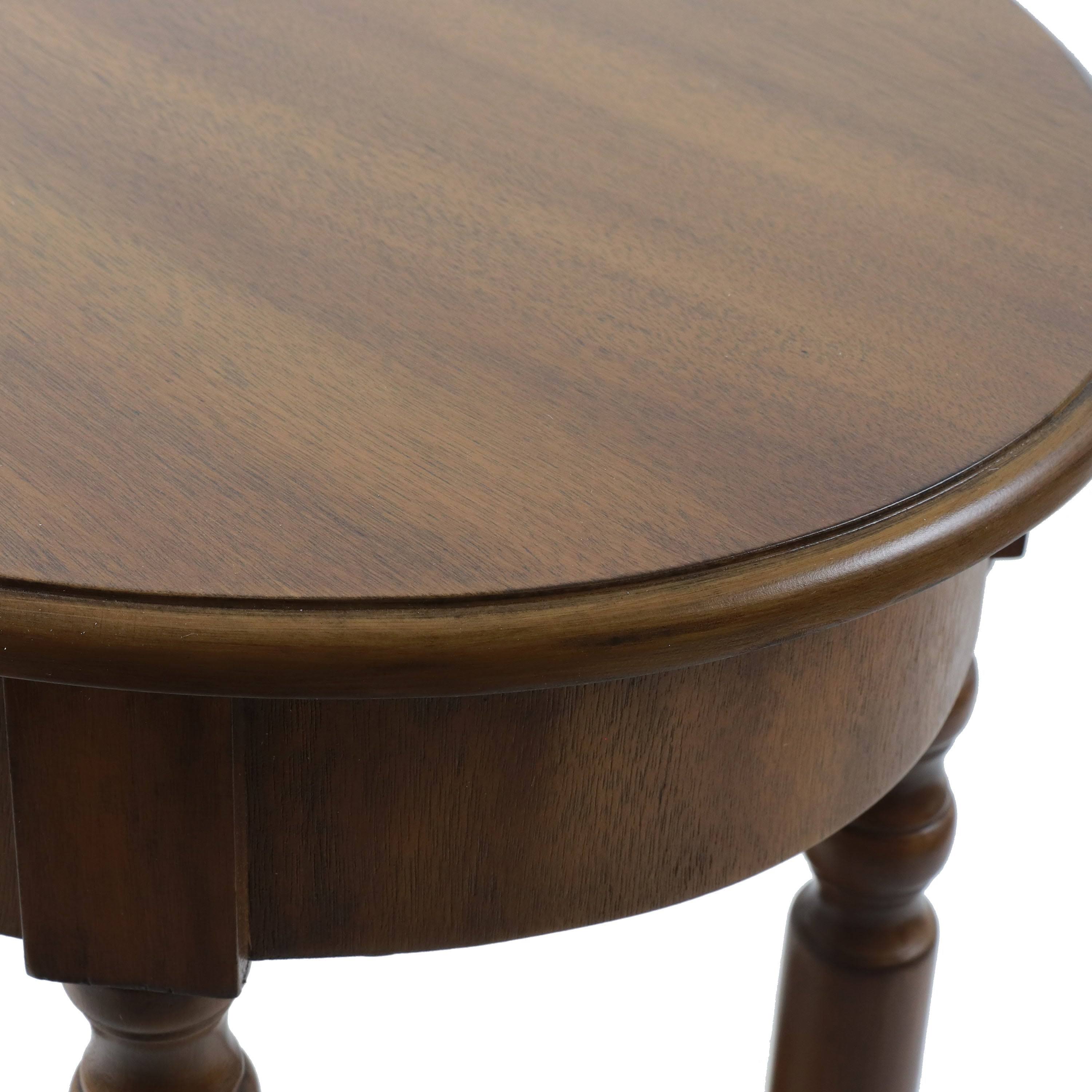 Antique White Oval Accent Table T86765