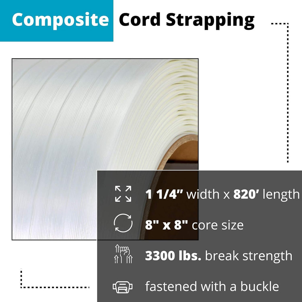 White Composite Cord Strapping Roll Q885