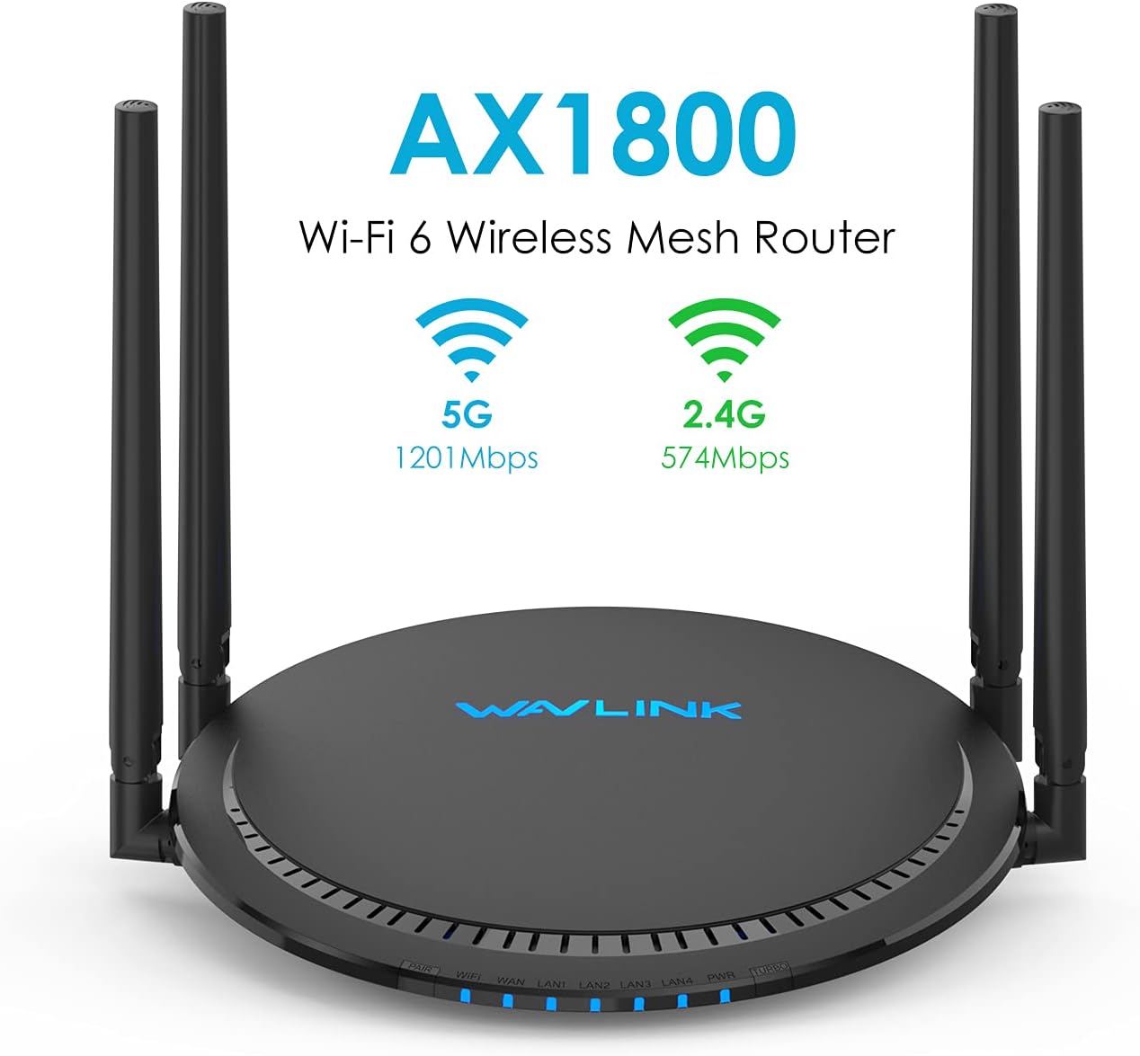 Gigabit WiFi Router 3000Mbps Wireless Gaming Router with USB 3.0 Ports Pack of 2 O902270