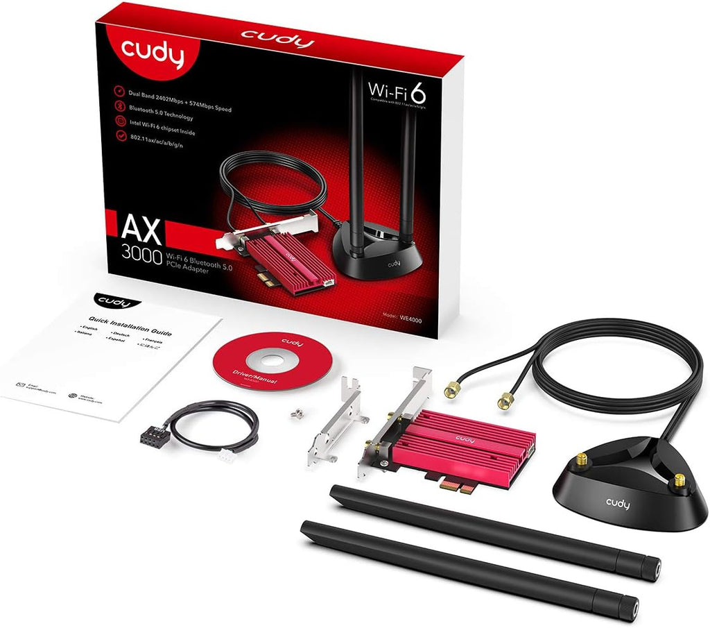 AX5400 WiFi 6 PCIe Card with Bluetooth 5.0 T5762