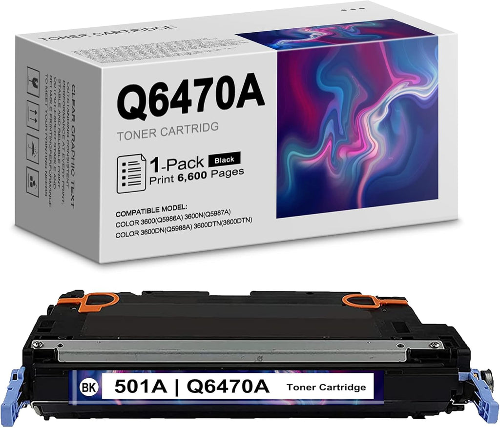 Black Toner Cartridge for HP Color 3600 Printers B420890