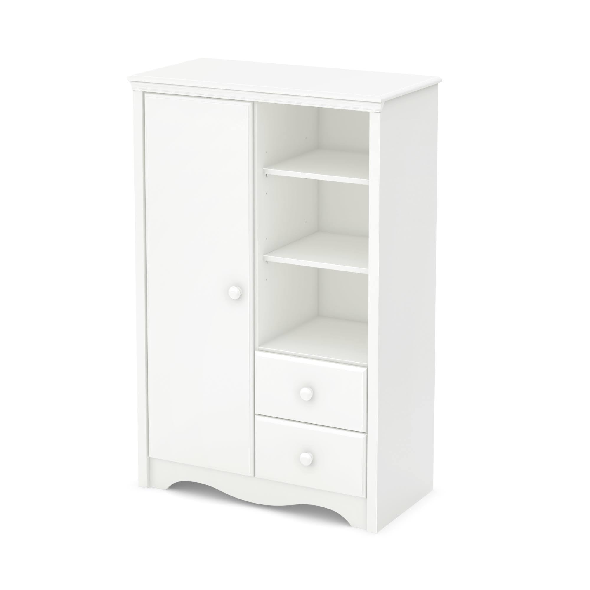 Pure White Armoire with Drawers K777