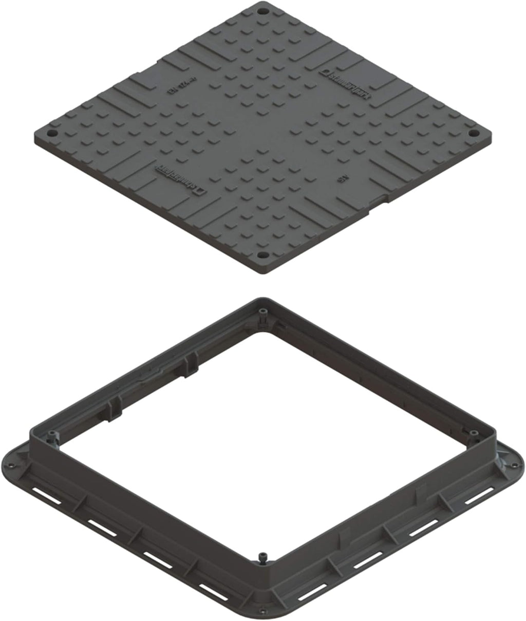 Square 24x24 Locking Plastic Manhole Cover with Locking Tool J698