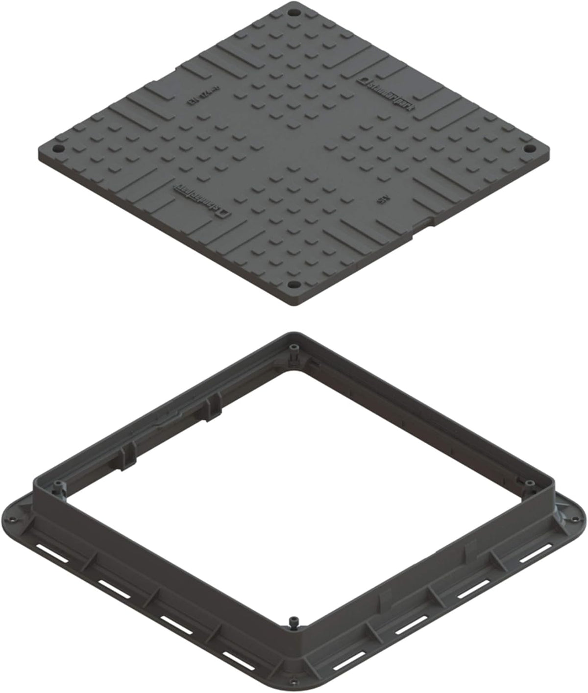 Square 24x24 Locking Plastic Manhole Cover with Locking Tool J698