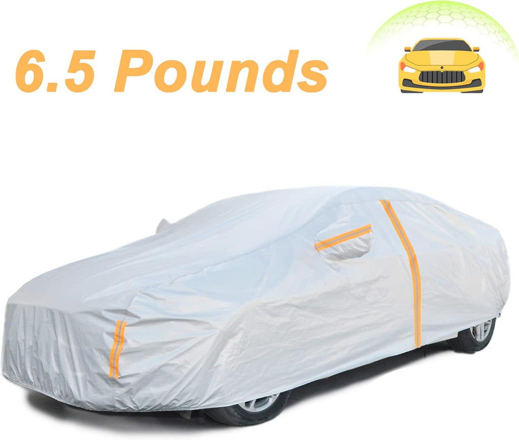 6 Layers Waterproof Cotton Car Cover with Zipper N821552