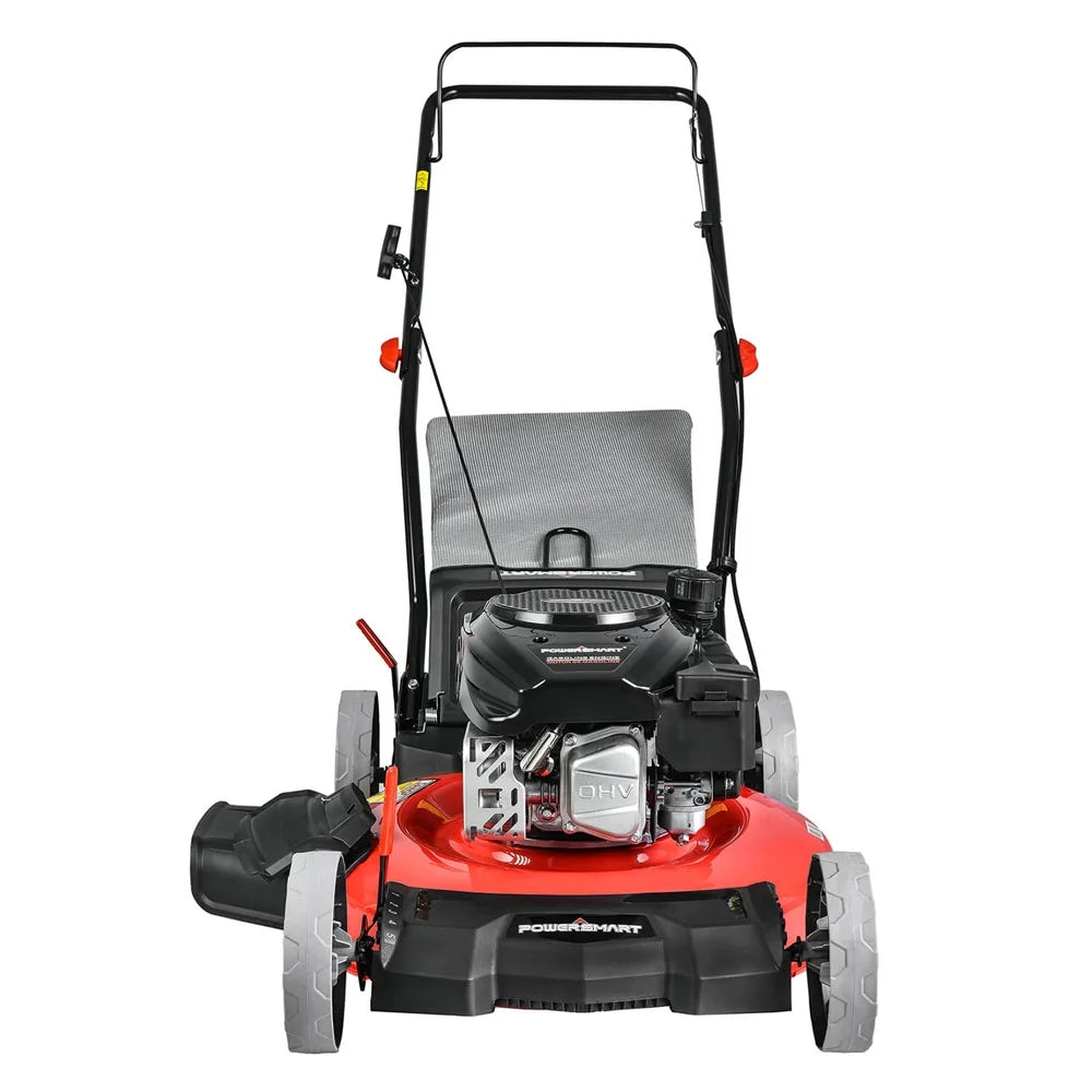 21-Inch 144cc 3-in-1 Walk-Behind Push Lawn Mower with Rear Bag J250382