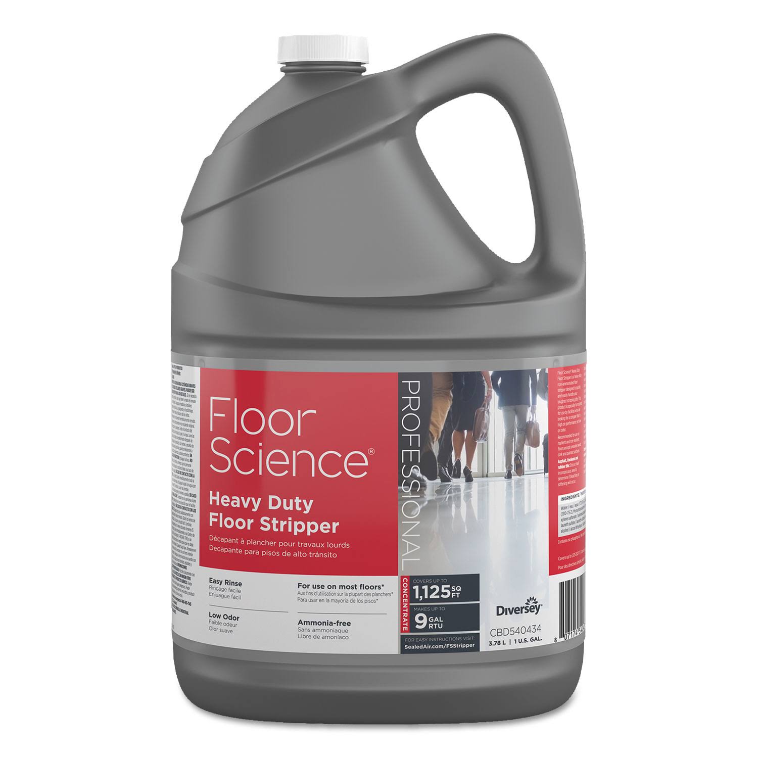 Heavy Duty Floor Stripper, Liquid, 1 Gal Bottle, 4/Carton X382