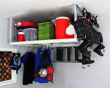 SafeRacks Combo Drop with 18 Piece Hook Accessory Pack - White U97787
