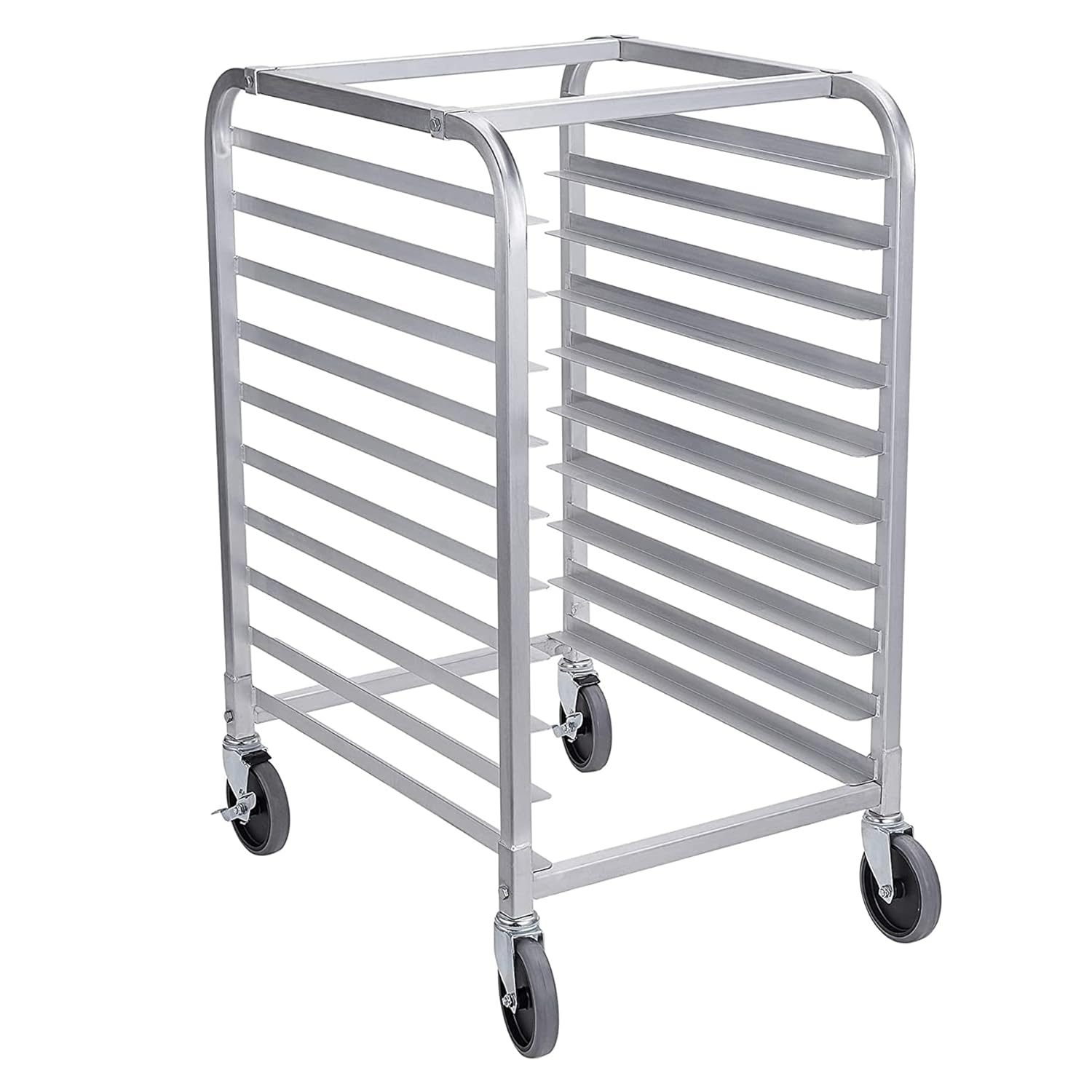 10 Tier Aluminum Bun Pan Rack with Wheels L744102