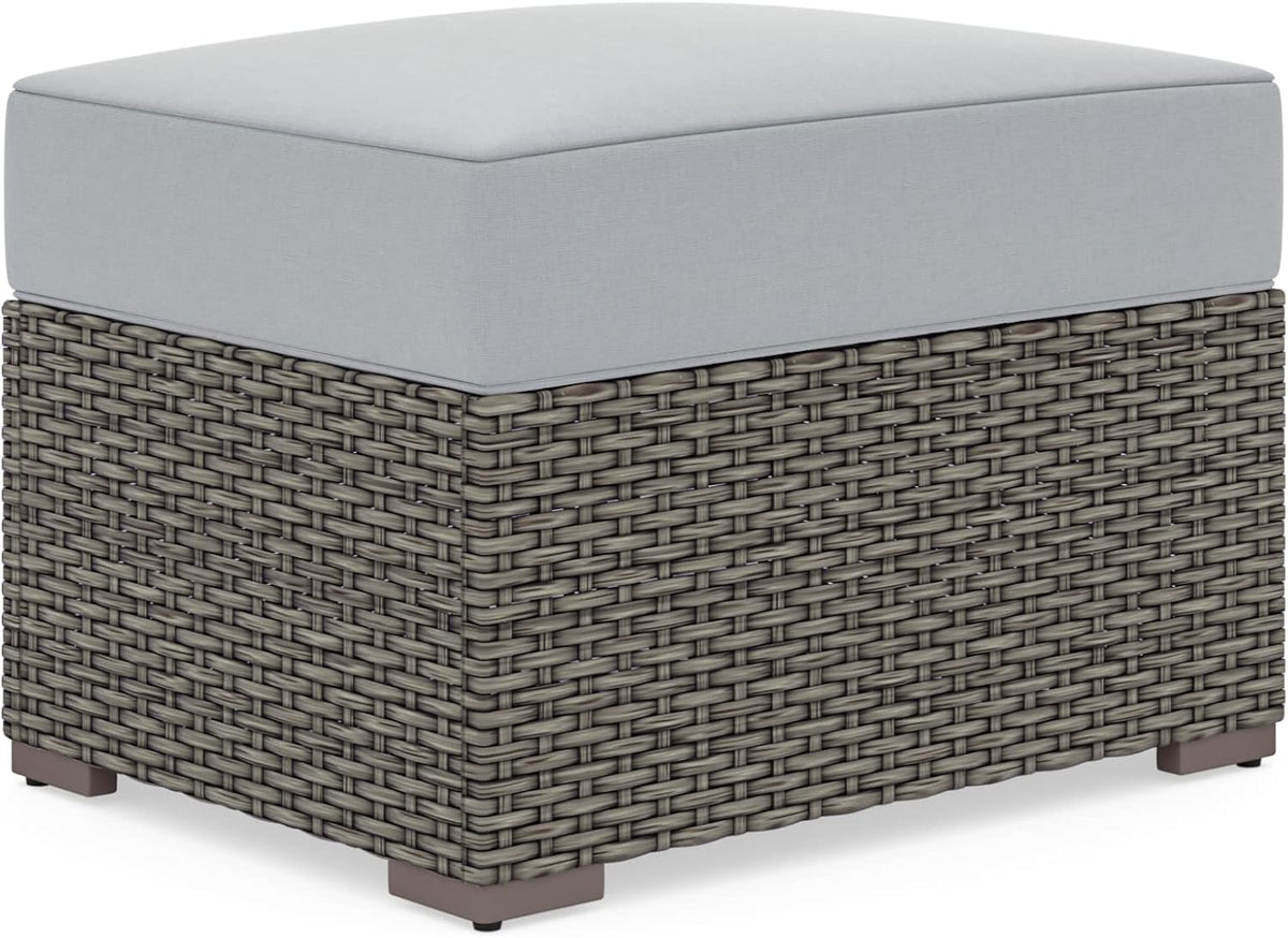 Brown Outdoor Ottoman Y9017