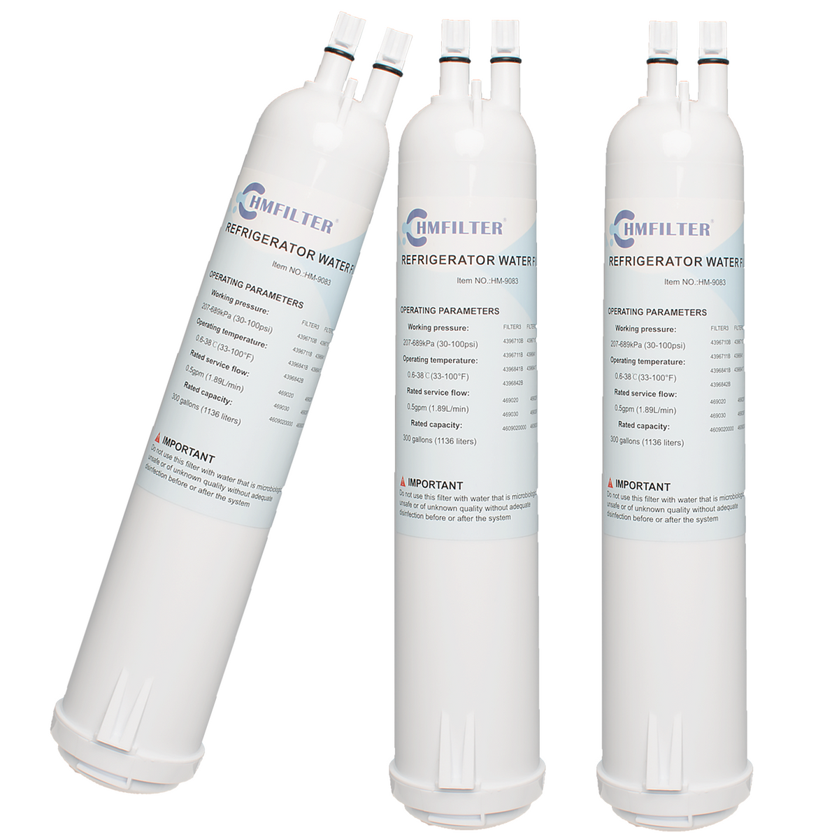 3 Packs Refrigerator Water Filter H90666