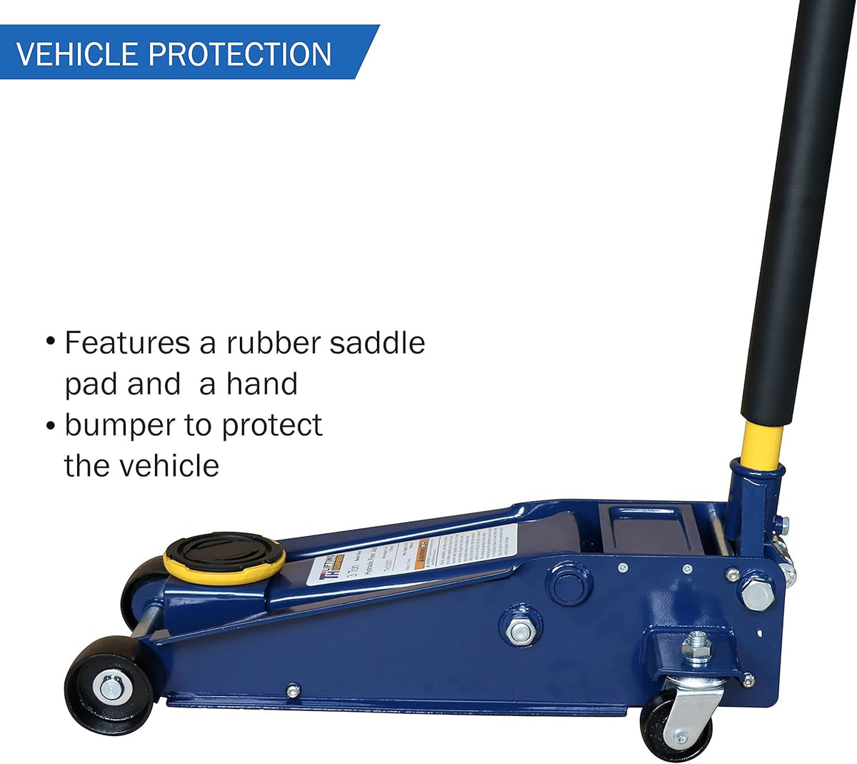 3 Ton Heavy-Duty Steel Hydraulic Floor Jack with Double Pumps O854564