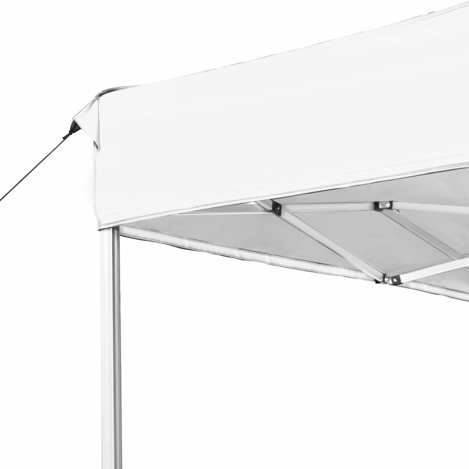 White Folding Party Tent Aluminum Frame Canopy 14.1ft x 9.5ft x 9.8ft O194898