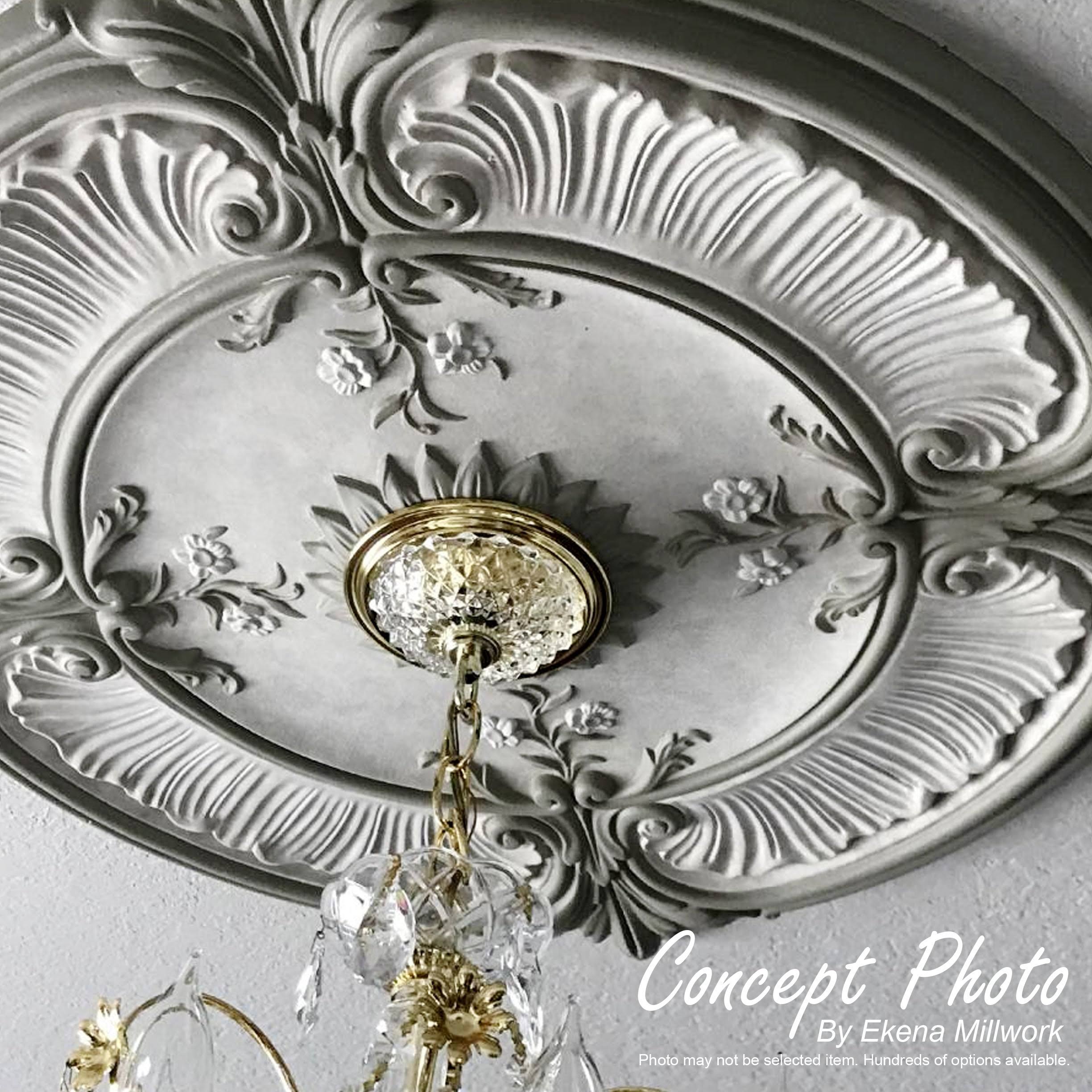 13 1/4x22OD x 1/2x22P Ceiling Medallion Q200
