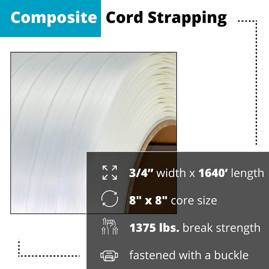 White Composite Cord Strapping Roll Q885