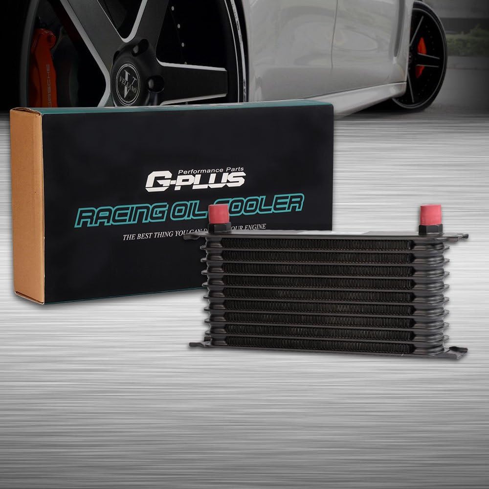 15 Row Aluminum Engine Oil Cooler Black Pack of 2 D953