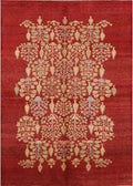 Red Oriental Rectangle Area Rug M5072
