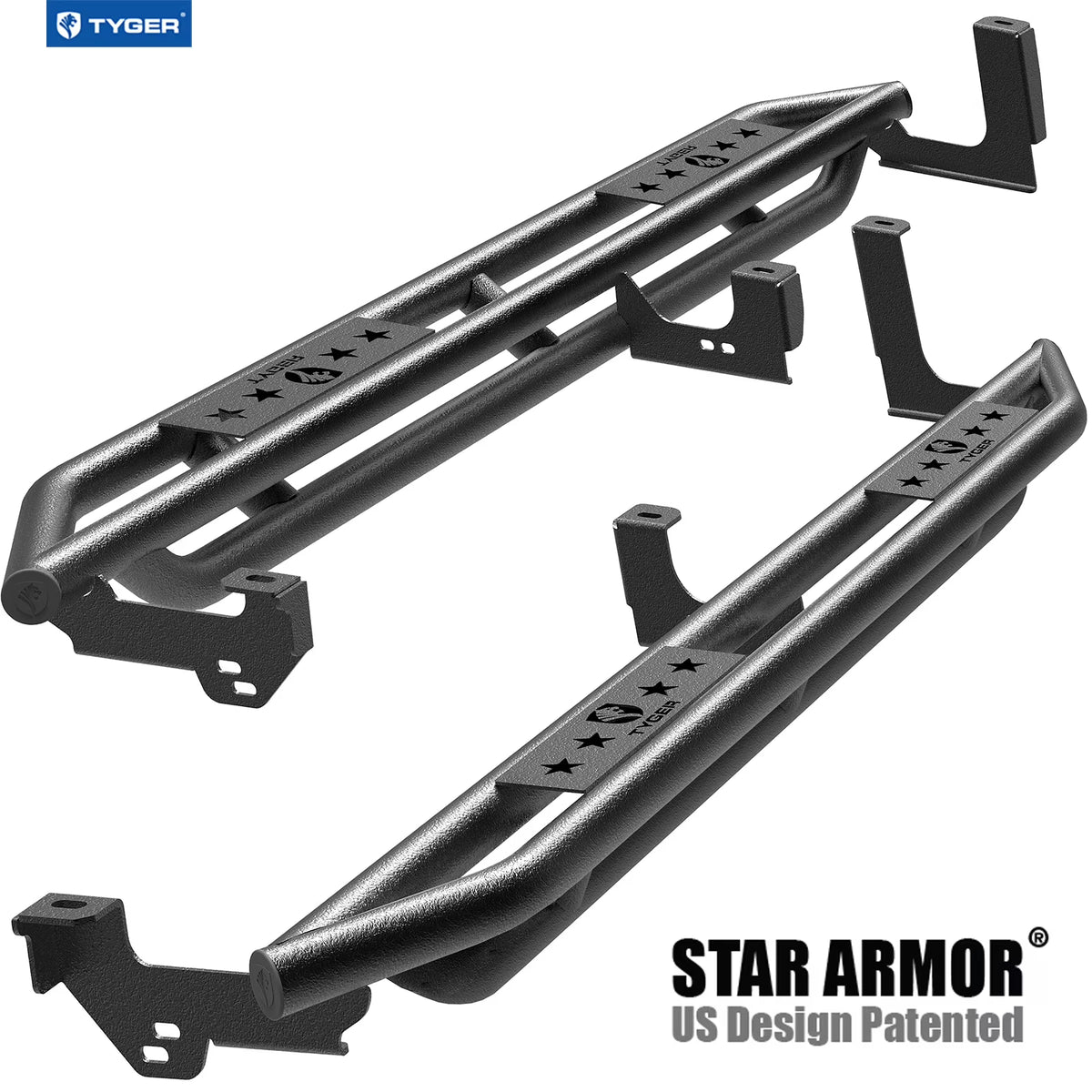 Side Step Rails Running Boards for Chevy Silverado GMC Sierra Double Cab E29552