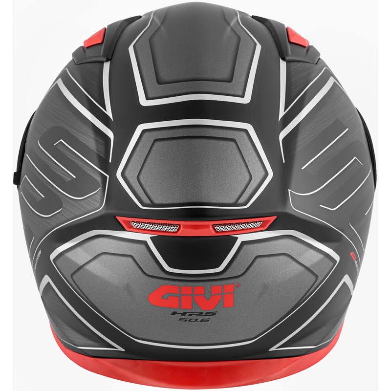 Helmet 50.6 Sport Deep Matt Black / Red - Size Xs C4937
