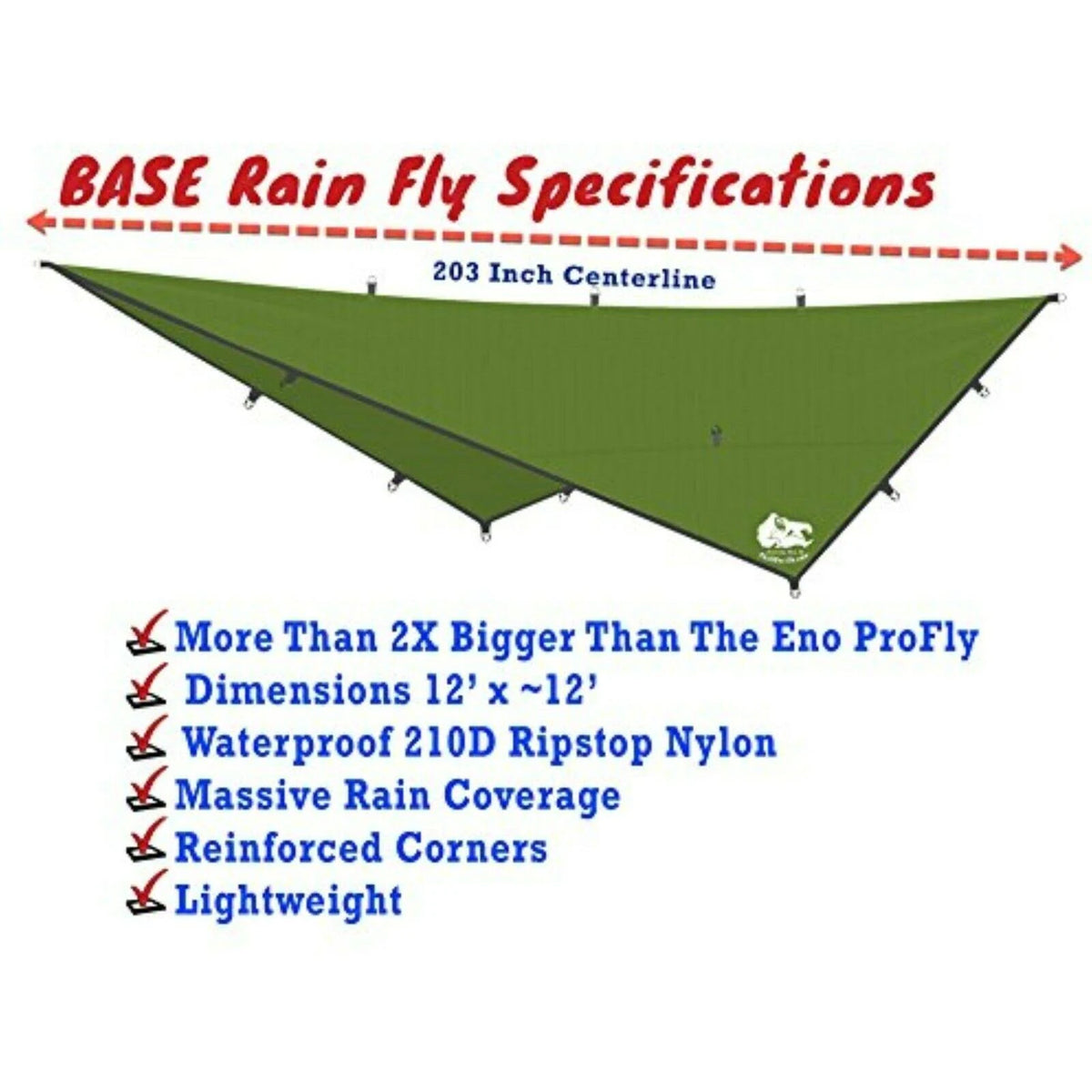 12 ft Waterproof Camping Tarp P535550