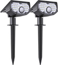4 Pack Cold White Solar Powered Motion Sensor Outdoor Spot Lights P4385