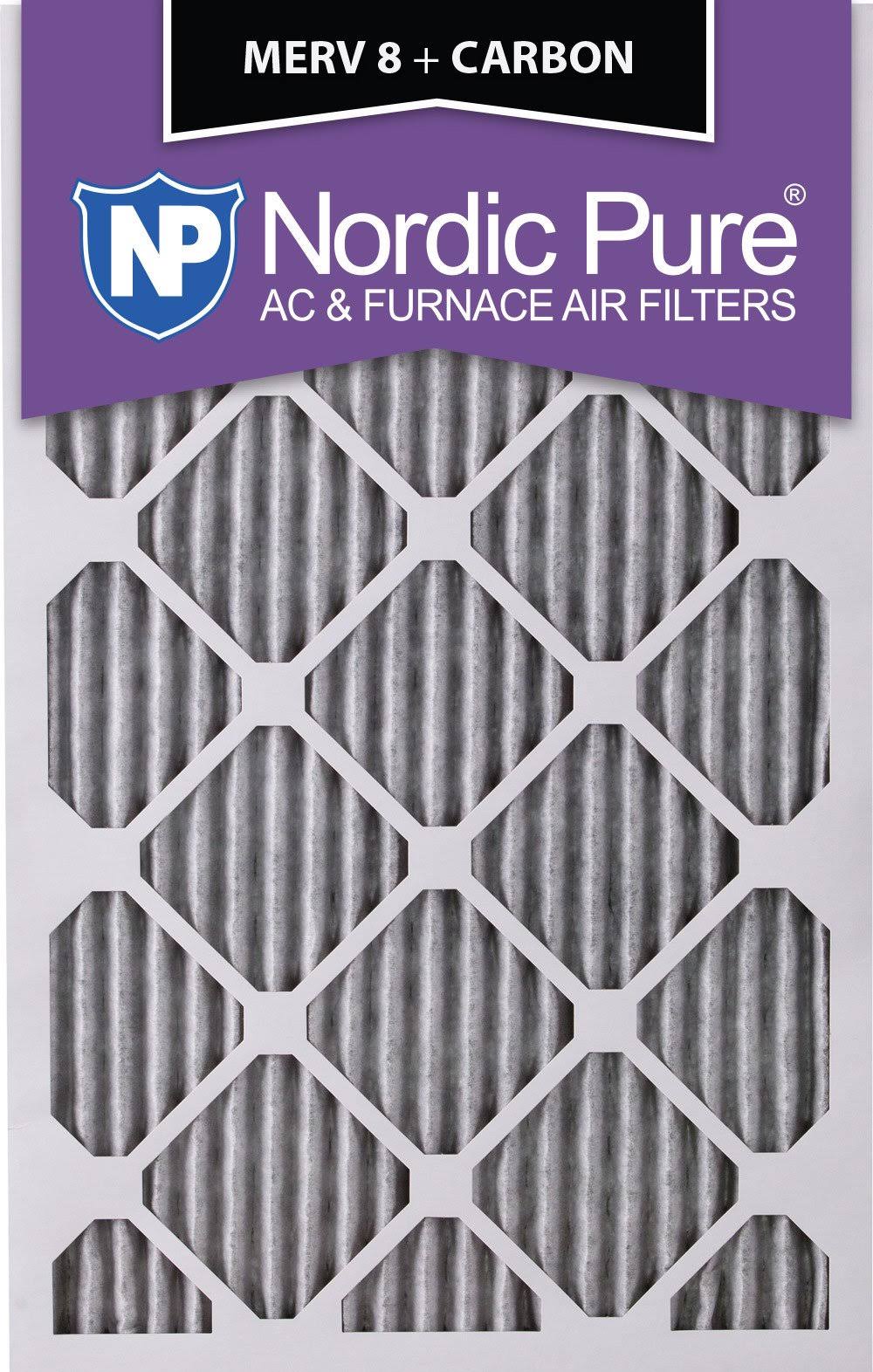 14x20x1 MERV 8 Pleated Carbon AC Furnace Air Filters 6 Pack J29661