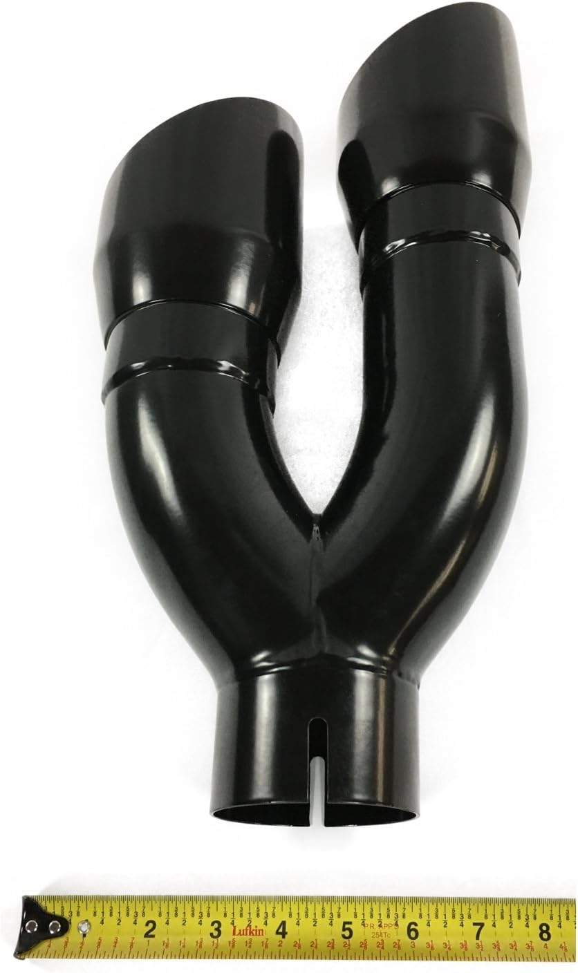 Black Stainless Dual Slant Angle Exhaust Tip G684