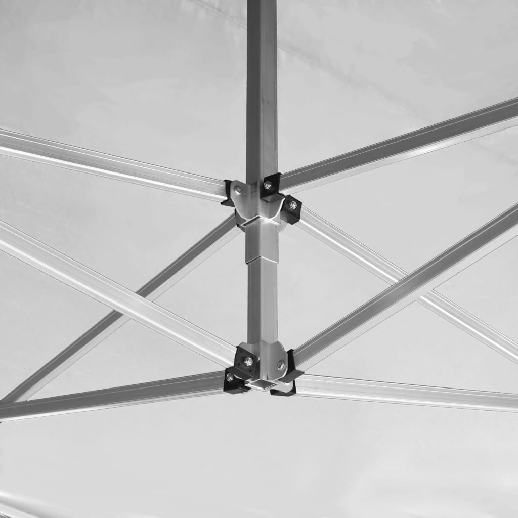 White Folding Party Tent Aluminum Frame Canopy 14.1ft x 9.5ft x 9.8ft O194898
