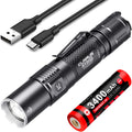 Tactical Flashlight, Dual Tail Switches, 3200 Lumens, 5000mAh 21700 Battery L535