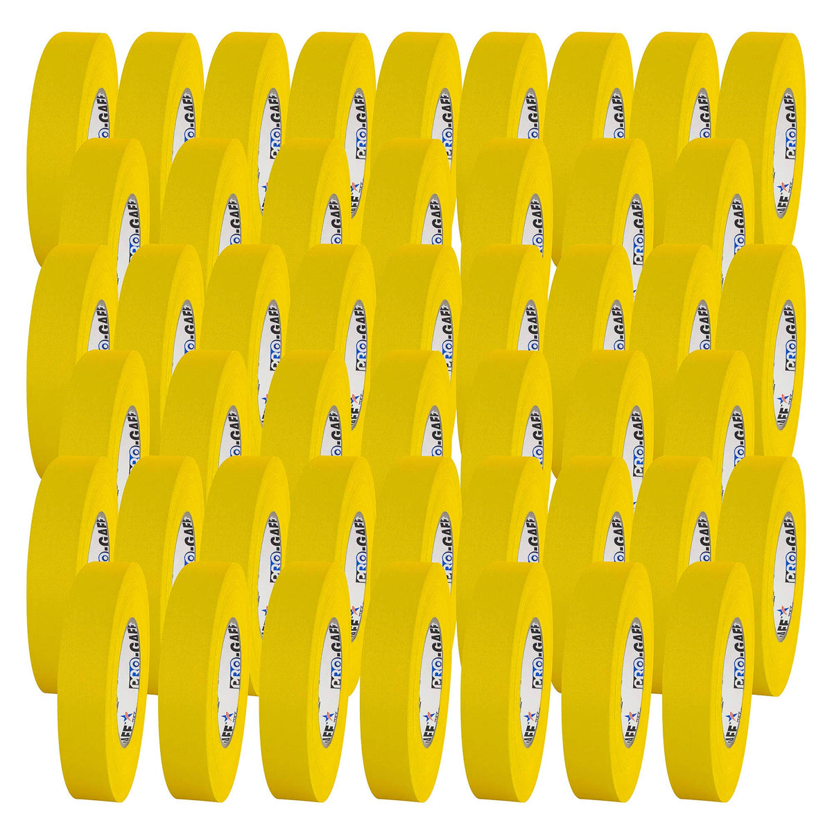 Yellow Gaffers Tape 1x22 x 50 Yard Roll (Pack of 48) W41462