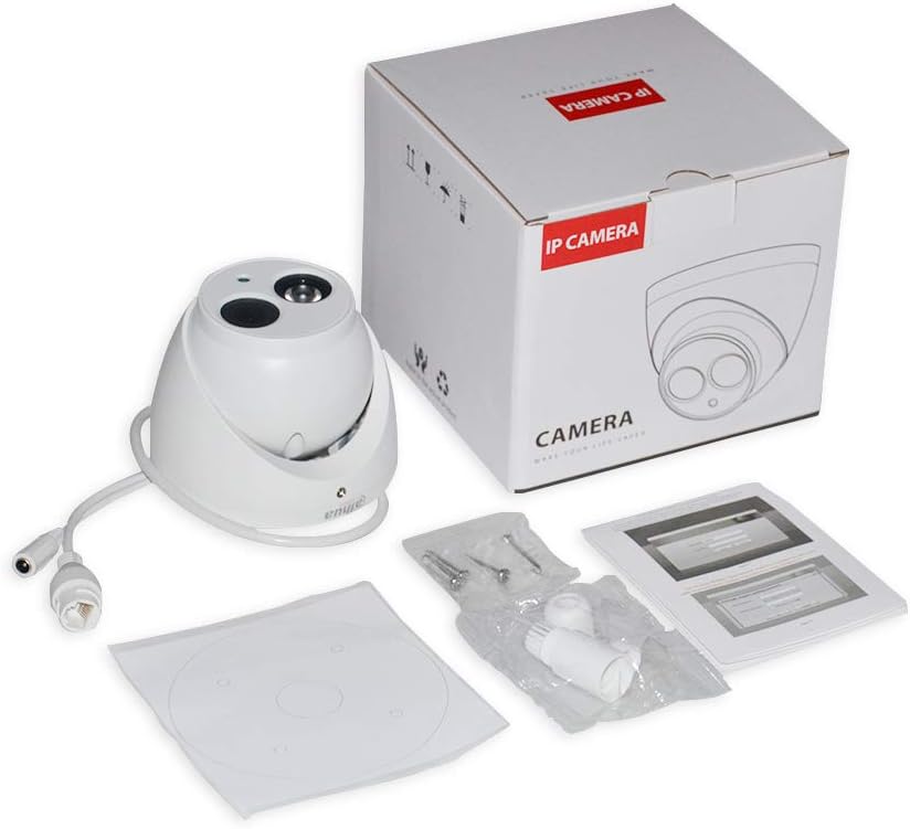 2 Pack POE IP Eyeball Dome Camera with Built-in MIC, IP67 D3286
