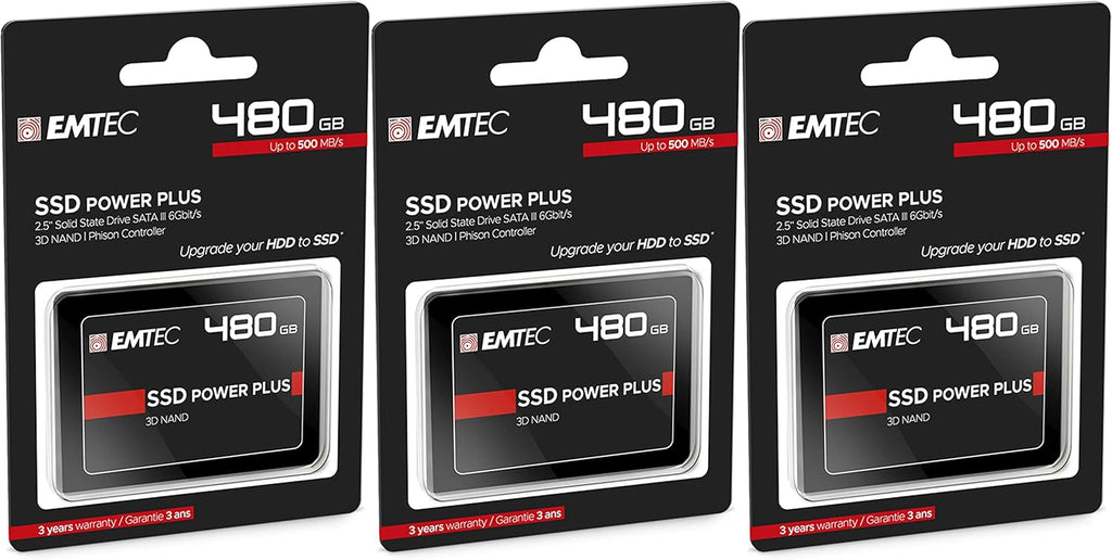 480GB 2.5" SATA III Internal Solid State Drive (SSD) (3-Pack) W647103