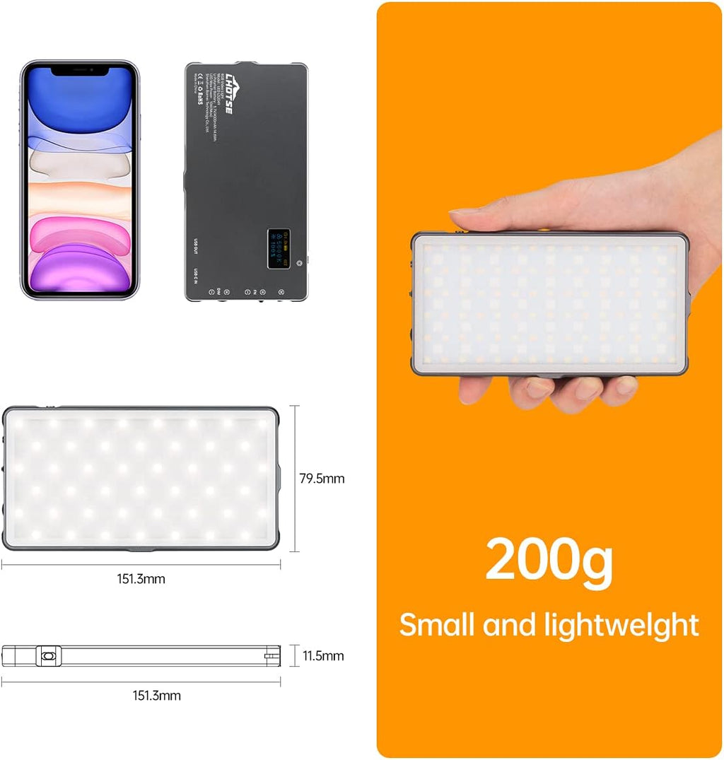 RGB Video Light Panel with Rechargeable Battery V284