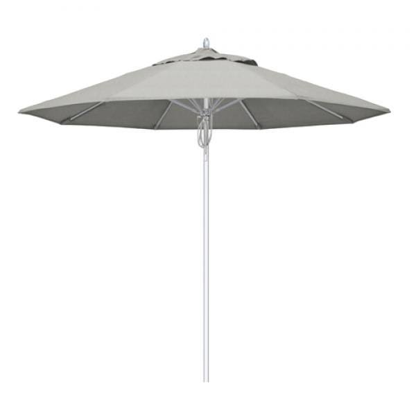 9' Patio Umbrella with Silver Anodized Aluminum Pole Fiberglass Ribs N52315