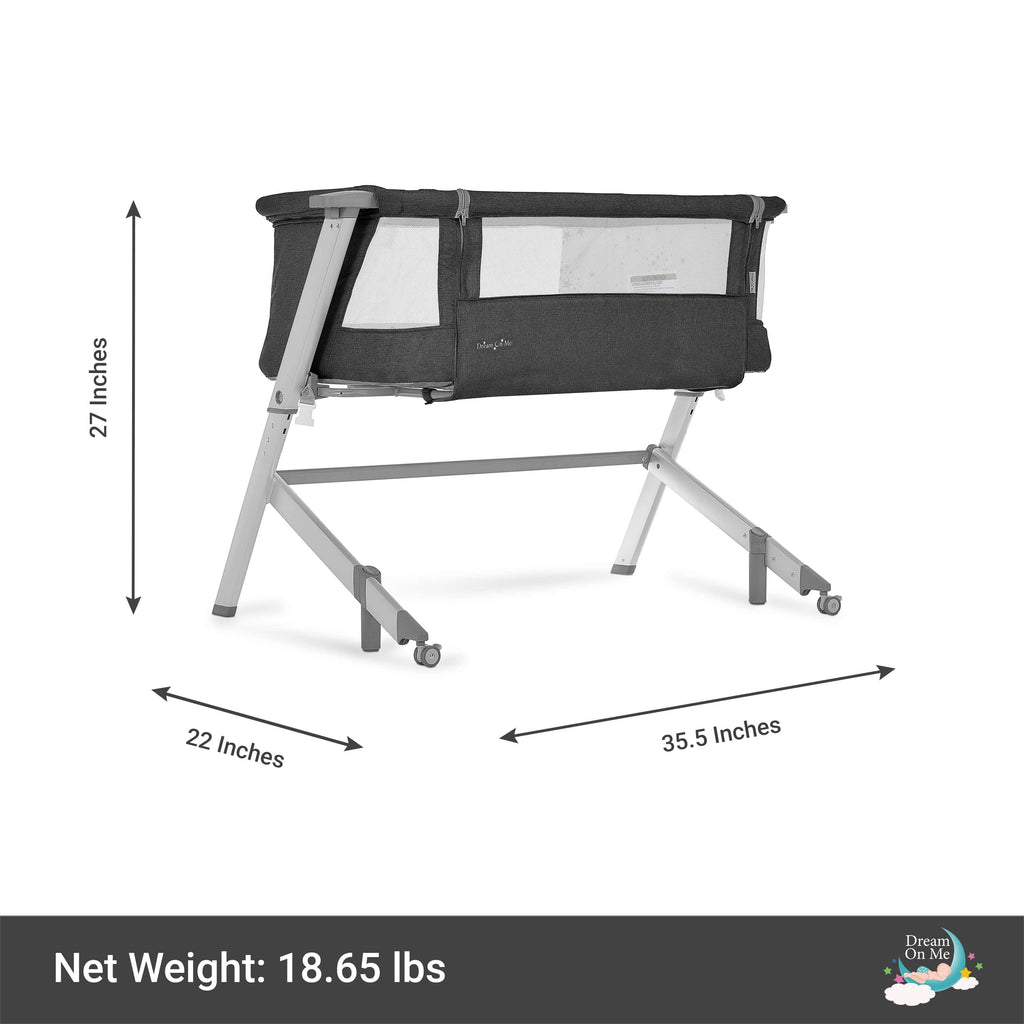 Black Bassinet and Bedside Sleeper X168