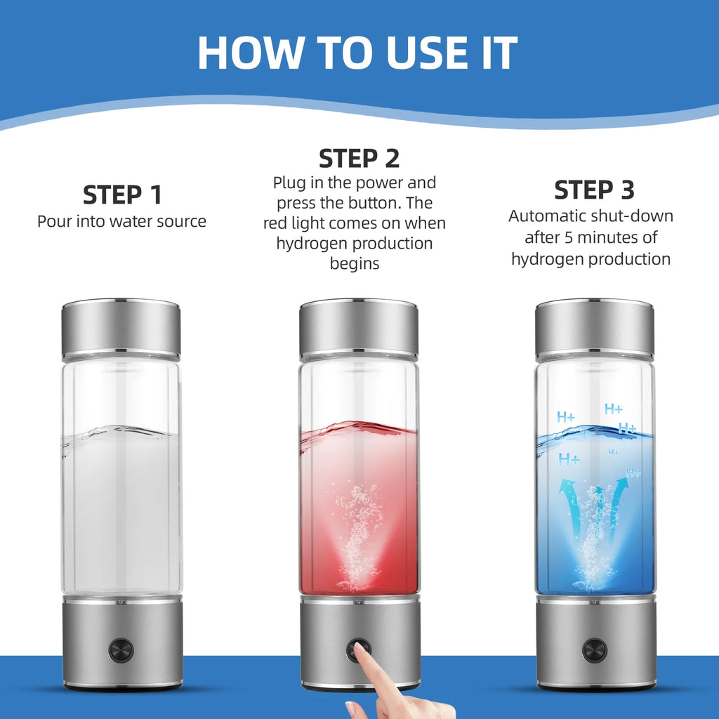 330ml Portable Water Ionizer Bottle F372