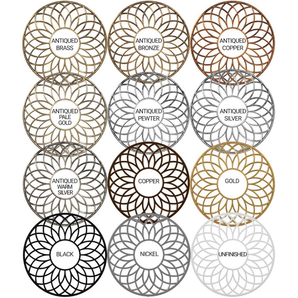Antiqued Bronze PVC Pierced Ceiling Medallion J30991