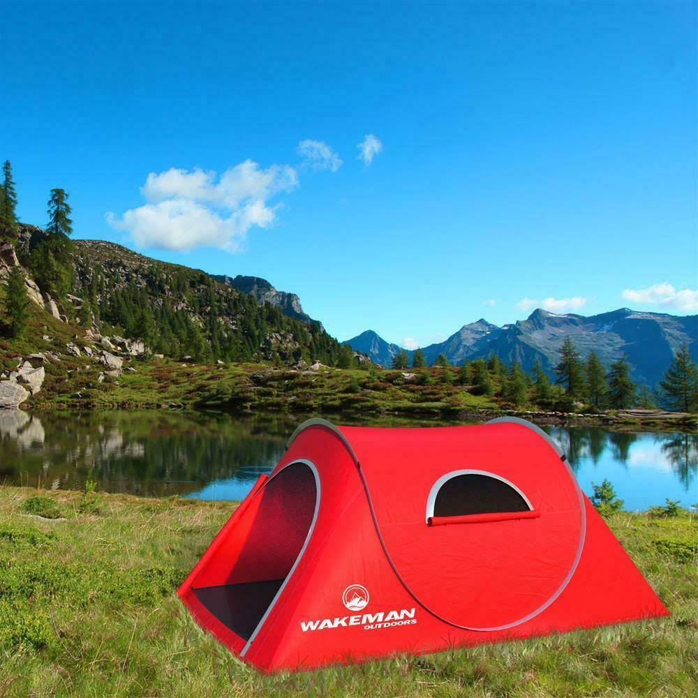 Red Pop-Up Tent with Carry Bag D118726