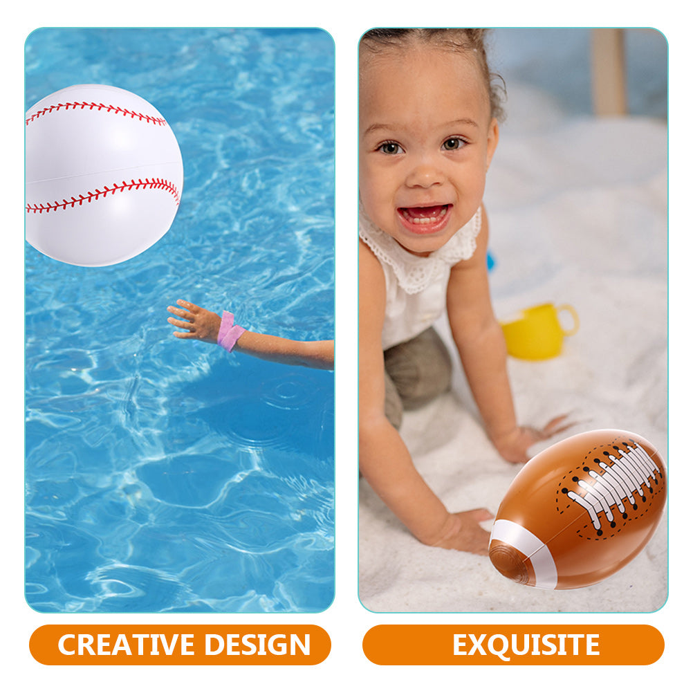 16 Pcs Inflatable Beach Ball Set O65574