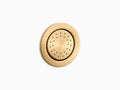 Brushed Moderne Brass Round Metal Body Spray B624